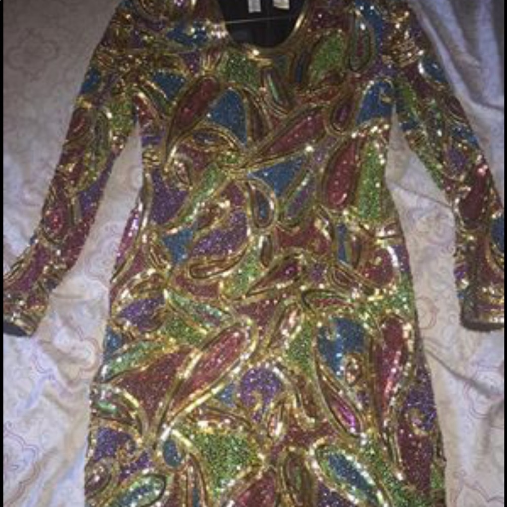 Naeem Khan Sequin Dress